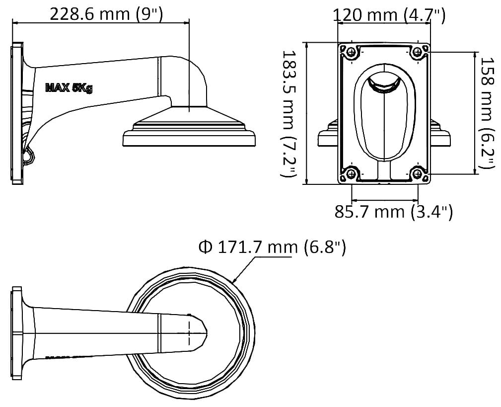 UCHWYT KAMERY DS-1605ZJ Hikvision-1344948