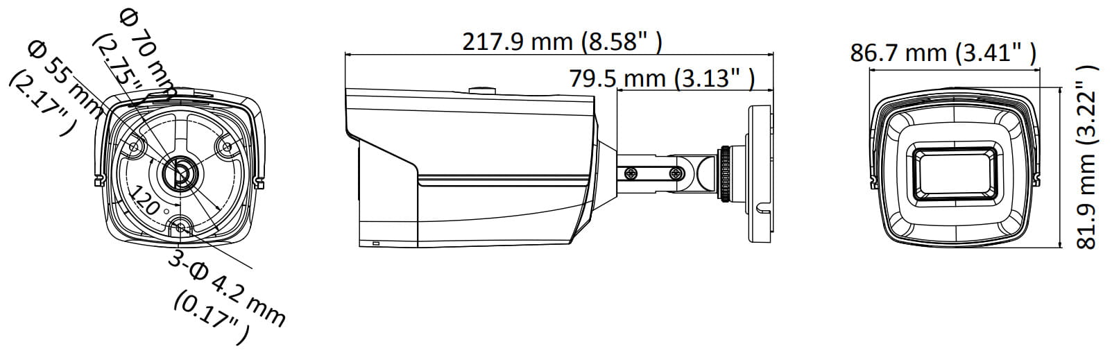 KAMERA AHD, HD-CVI, HD-TVI, PAL DS-2CE16H8T-IT3F(2.8mm) - 5Mpx Hikvision-1339563