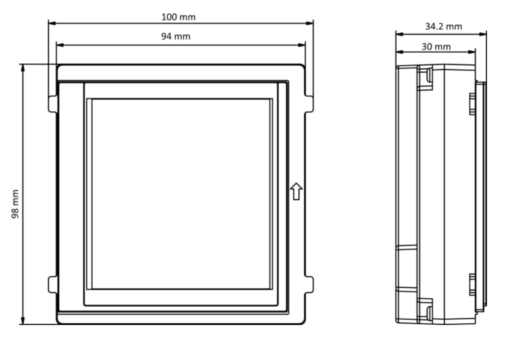 MODUŁ WYŚWIETLACZA DOTYKOWEGO DS-KD-TDM Hikvision-1360775