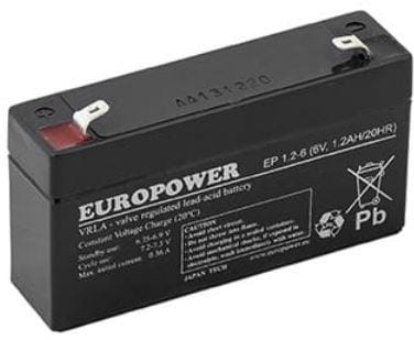 Akumulator EUROPOWER serii EP 6V 1,2Ah-1502835