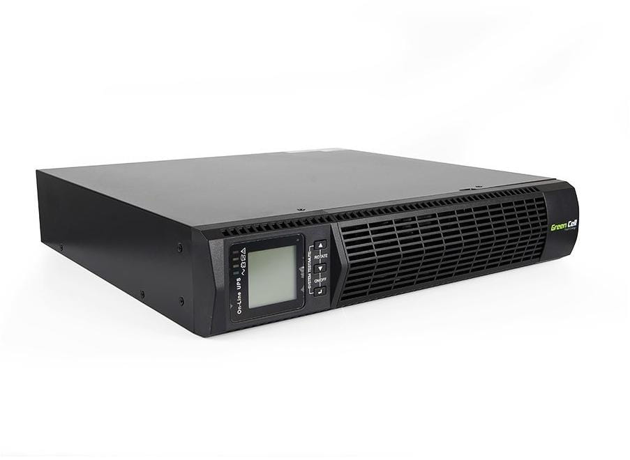 UPS ZASILACZ AWARYJNY Green Cell 3000VA 2700W DO SZAFY RACK RTII Z WYŚWIETLACZEM LCD UPS15-1502642