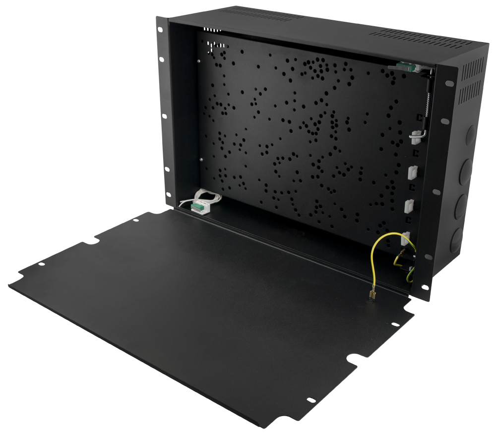 Pulsar RAWO7 – obudowa RACK Security – widok z przodu (otwarta)