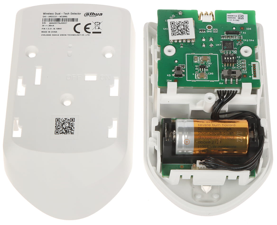 BEZPRZEWODOWA CZUJKA DUALNA MIKROFALA + PIR ARD2231-W2(868) DAHUA-1560909