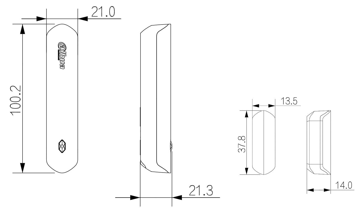 BEZPRZEWODOWY KONTAKTRON ARD324-W2(868S) DAHUA-1560576