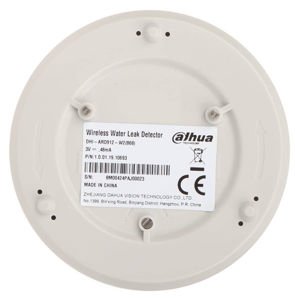 BEZPRZEWODOWA CZUJKA ZALANIA WODĄ ARD912-W2(868) DAHUA-1562231