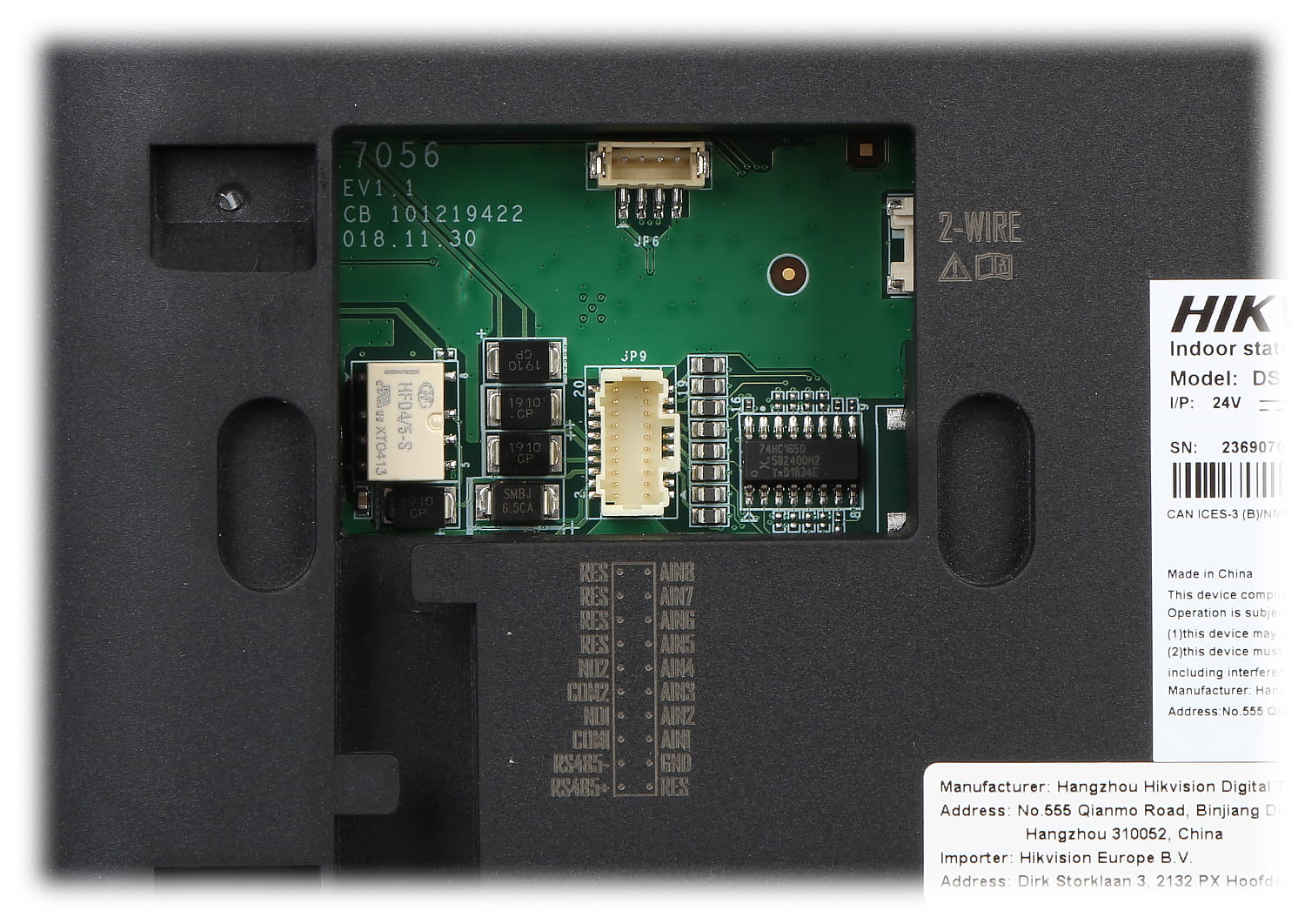 PANEL WEWNĘTRZNY DS-KH6320Y-WTE2 Hikvision-1561196