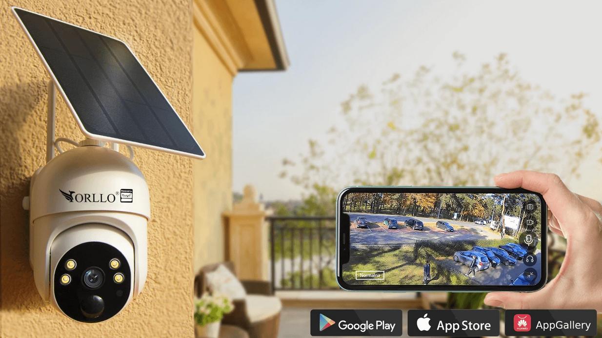 Kamera IP bezprzewodowa 4G LTE obrotowa z panelem solarnym Orllo TZ1 PRO-1583530