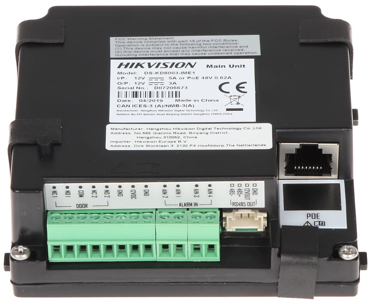 MODUŁ WIDEODOMOFONU DS-KD8003-IME1(B)/SURFACE/EU Hikvision-1582214