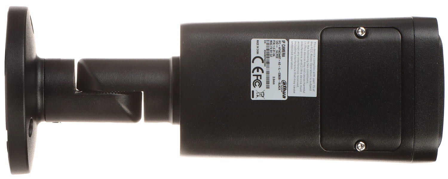 KAMERA IP IPC-HFW2449T-AS-IL-0360B-BLACK WizSense - 4Mpx 3.6mm DAHUA-1579593