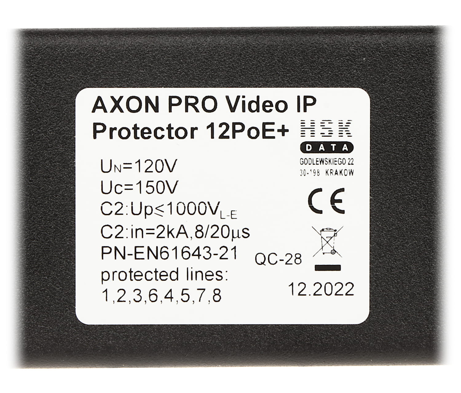 OGRANICZNIK PRZEPIĘĆ AXON-PRO-IP-12POE+-1520088
