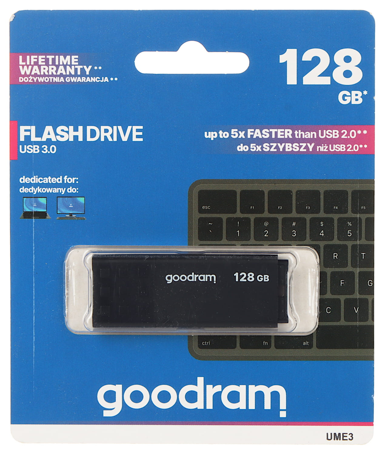 PENDRIVE FD-128/UME3-GOODRAM 128GB USB 3.0 (3.1 Gen 1)-1446067