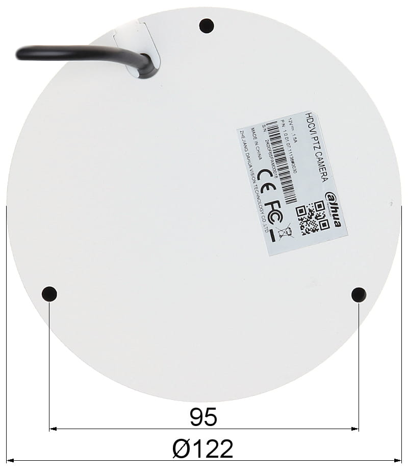 KAMERA AHD, HD-CVI, HD-TVI, PAL SZYBKOOBROTOWA ZEWNĘTRZNA SD22204DB-GC - 1080p 2.7... 11mm DAHUA-1624494