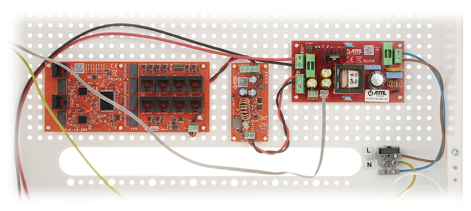 SWITCH POE Z ZASILACZEM BUFOROWYM IPUPS-8-20-H 8-PORTOWY ATTE-1469410