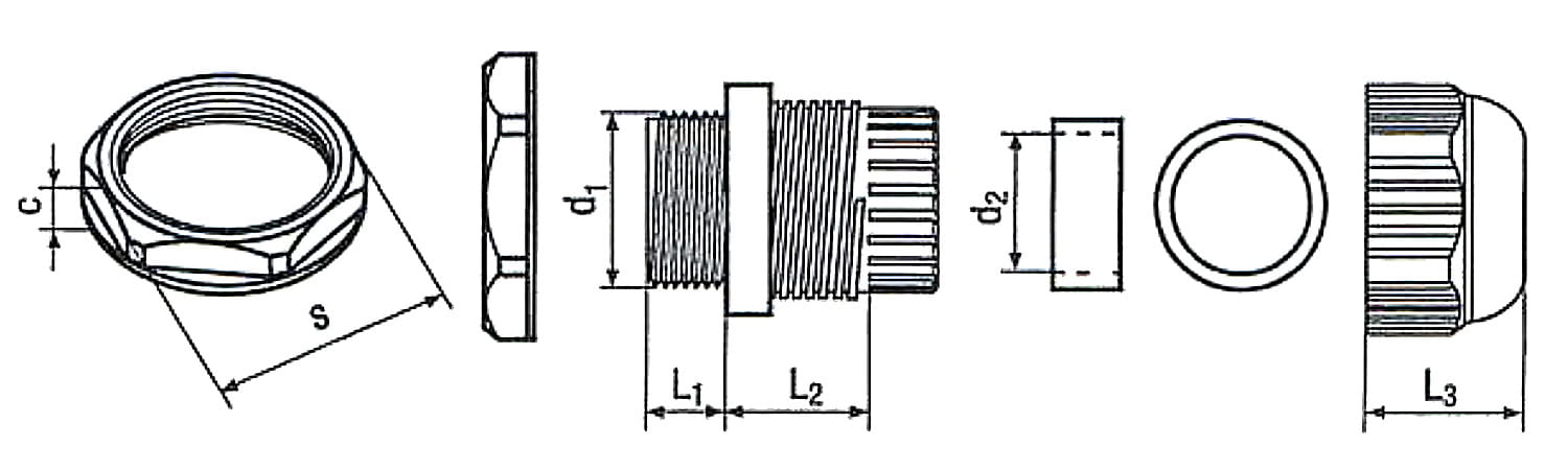 DŁAWNICA IZOLACYJNA ML-146 IP68 M12 x 1.25-1348399