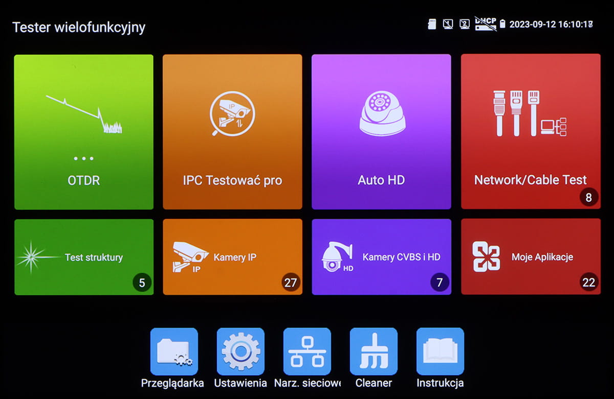 REFLEKTOMETR OPTYCZNY (OTDR) Z TESTEREM CCTV CS-R7-80H-1648688