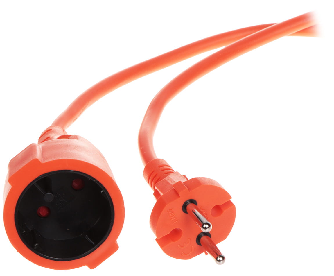 PRZEDŁUŻACZ PS-2X1.5-50M/ORANGE 50m-1669451