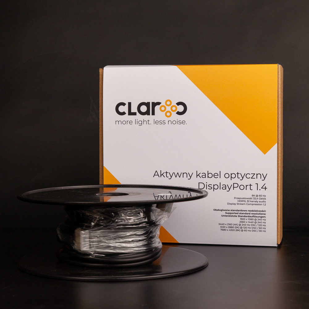 Claroc Kabel optyczny DisplayPort 1.4 AOC 8K 10 m-1278031