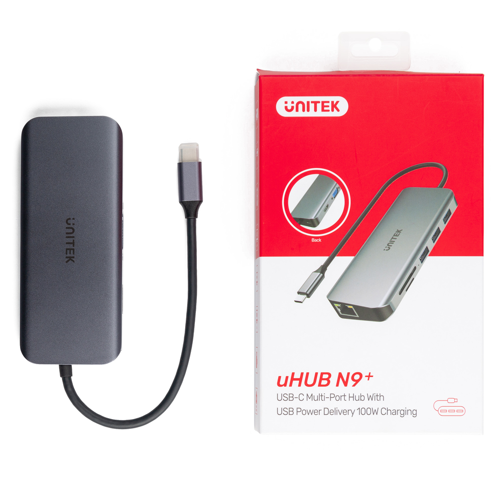 Unitek Hub USB-C 3xUSB 3.1 PD HDMI SD VGA RJ45-1450177