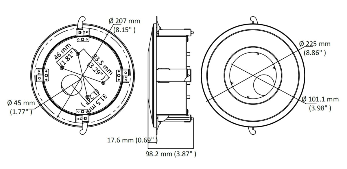 UCHWYT SUFITOWY DO KAMER KULISTYCH DS-1227ZJ-DM37 Hikvision-1682823