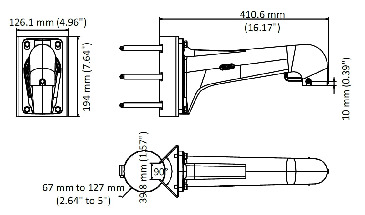 UCHWYT NA SŁUP DS-1603ZJ-POLE-P Hikvision-1682761