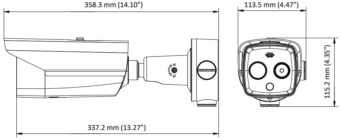 HYBRYDOWA KAMERA TERMOWIZYJNA IP DS-2TD2628-10/QA 9.7mm - 720p, 8mm - 4Mpx Hikvision-1672840