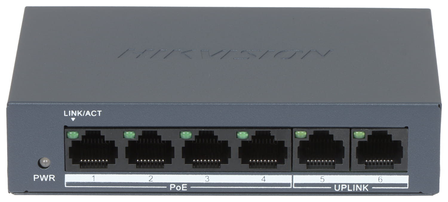 SWITCH POE DS-XS0106-P 4-PORTOWY Hikvision-1677578