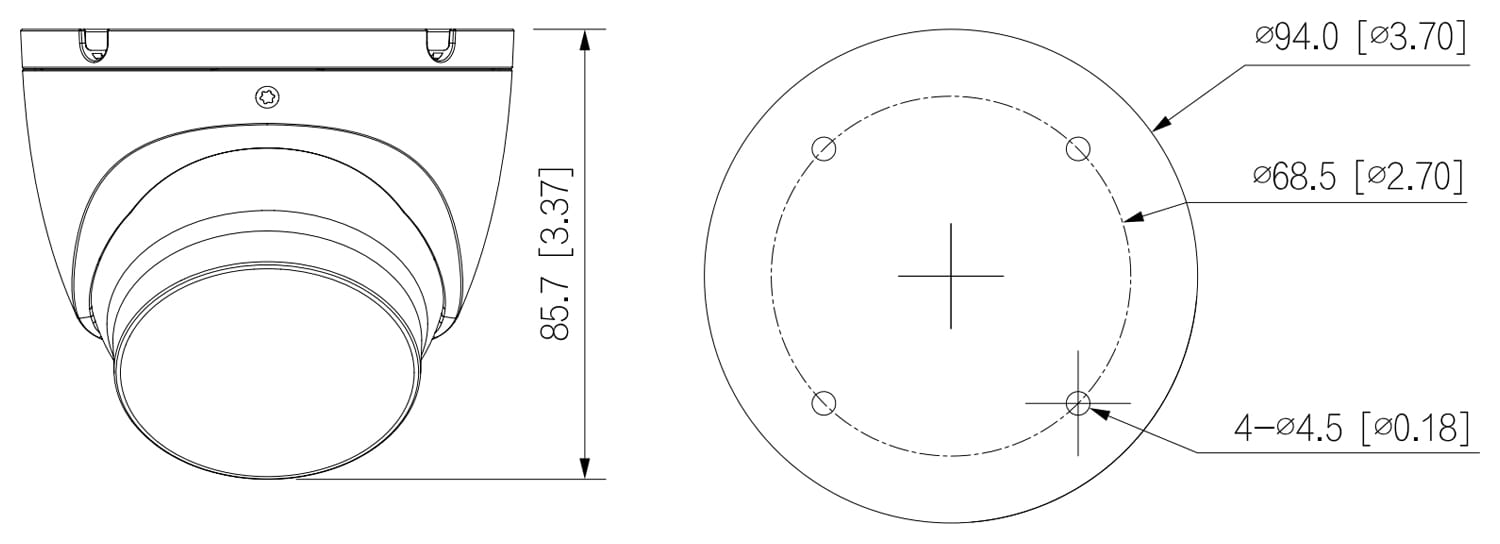 KAMERA AHD, HD-CVI, HD-TVI, PAL HAC-HDW1200TLM-IL-A-0280B-S6-BLACK - 1080p 2.8mm DAHUA-1663689