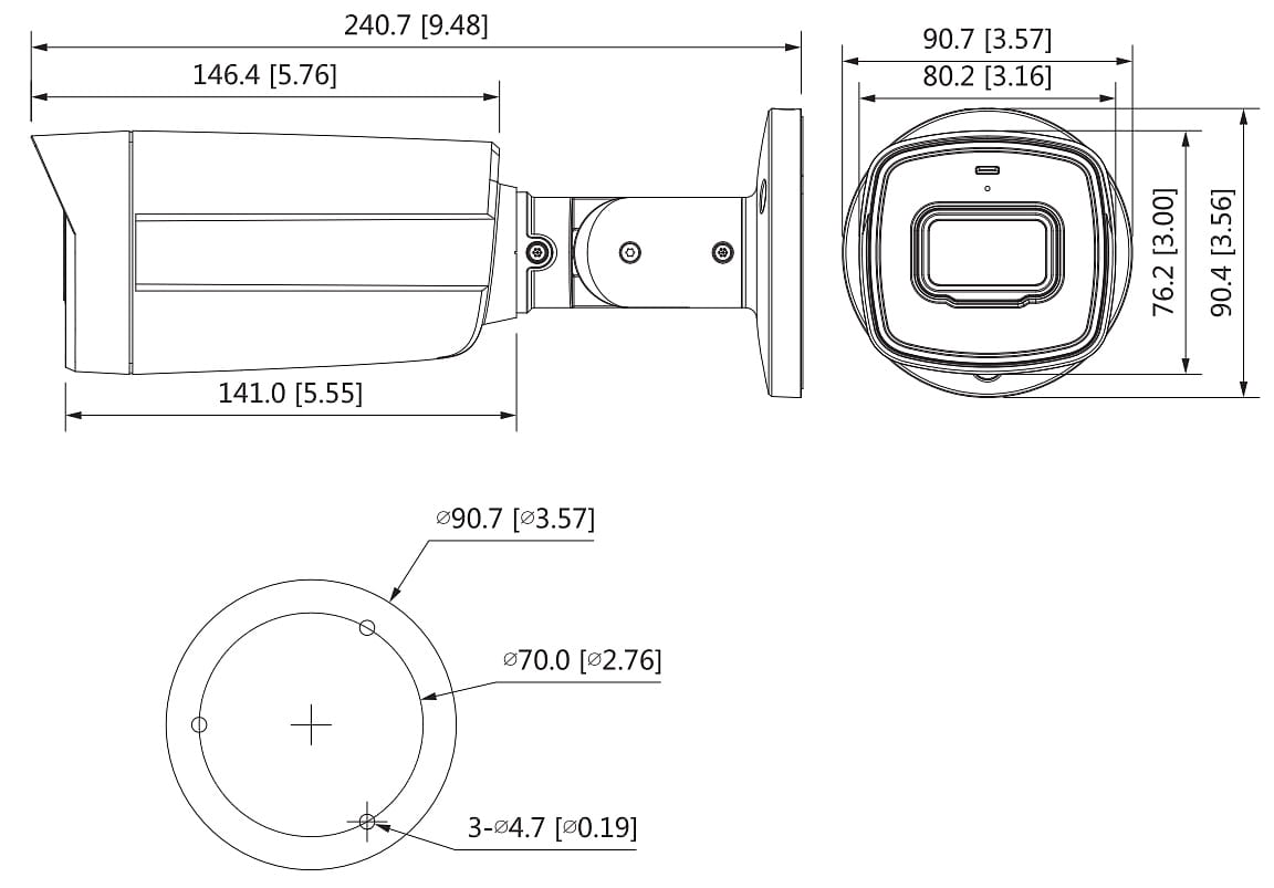 KAMERA AHD, HD-CVI, HD-TVI, PAL HAC-HFW1200TH-I8-A-0360B-S6 - 1080p 3.6mm DAHUA-1664767