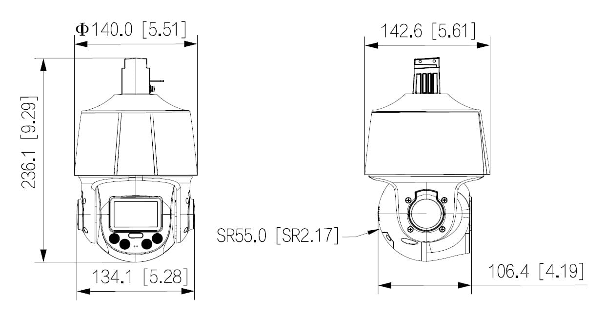KAMERA IP SZYBKOOBROTOWA ZEWNĘTRZNA SD3E405DB-GNY-A-PV1 TiOC WizSense - 3.7Mpx 2.7... 13.5mm DAHUA-1683019