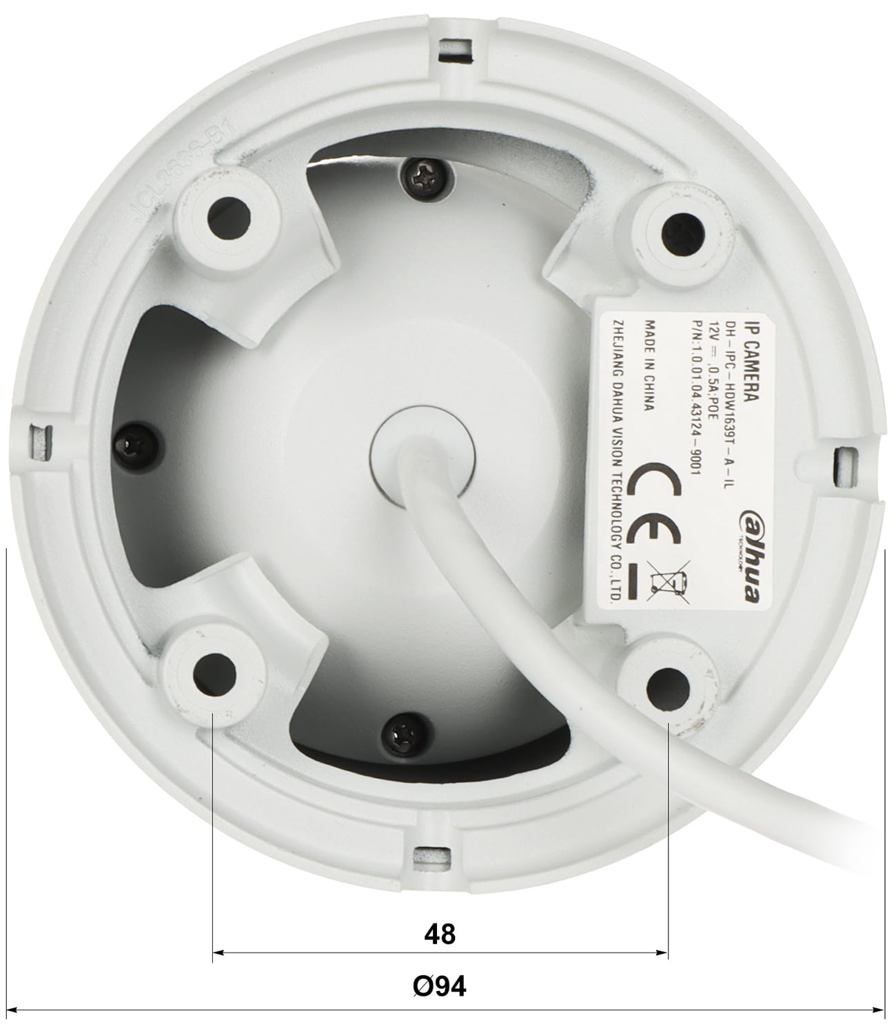 KAMERA IP IPC-HDW1639T-A-IL-0280B-S6 Smart Dual Light - 6Mpx 2.8mm DAHUA-1689902