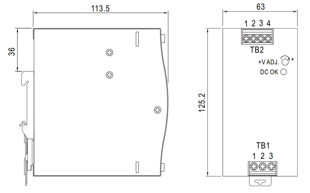 ZASILACZ IMPULSOWY NDR-240-24 MEAN WELL-1663336