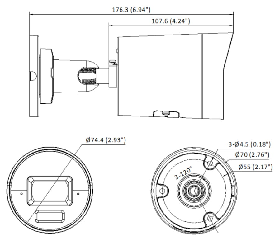 KAMERA IP DS-2CD2043G2-LI(4MM) AcuSense Smart Hybrid Light - 4Mpx Hikvision-1703864