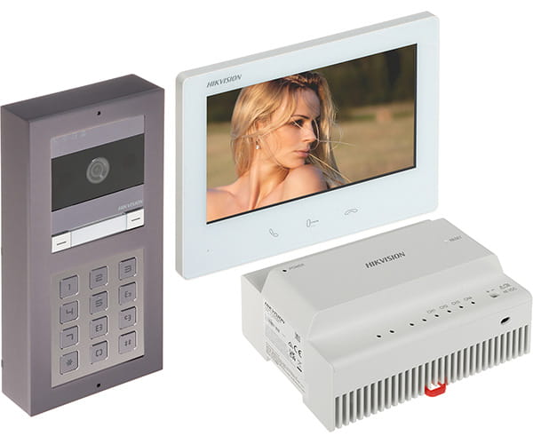 ZESTAW WIDEODOMOFONOWY DS-KIS704EY-ACW2/ALUMINUM Hikvision-1703876