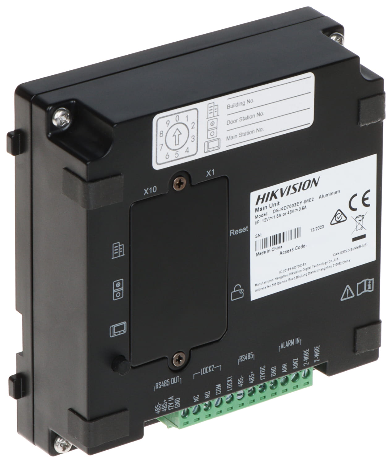 ZESTAW WIDEODOMOFONOWY DS-KIS704EY-ACW2/ALUMINUM Hikvision-1703883