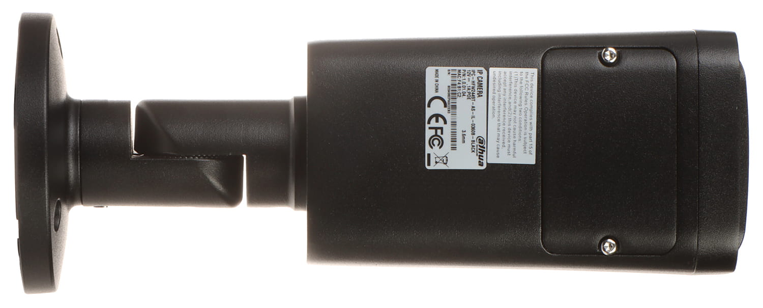 KAMERA IP IPC-HFW2849T-AS-IL-0360B-BLACK WizSense - 8.3Mpx 4K UHD 3.6mm DAHUA-1700640