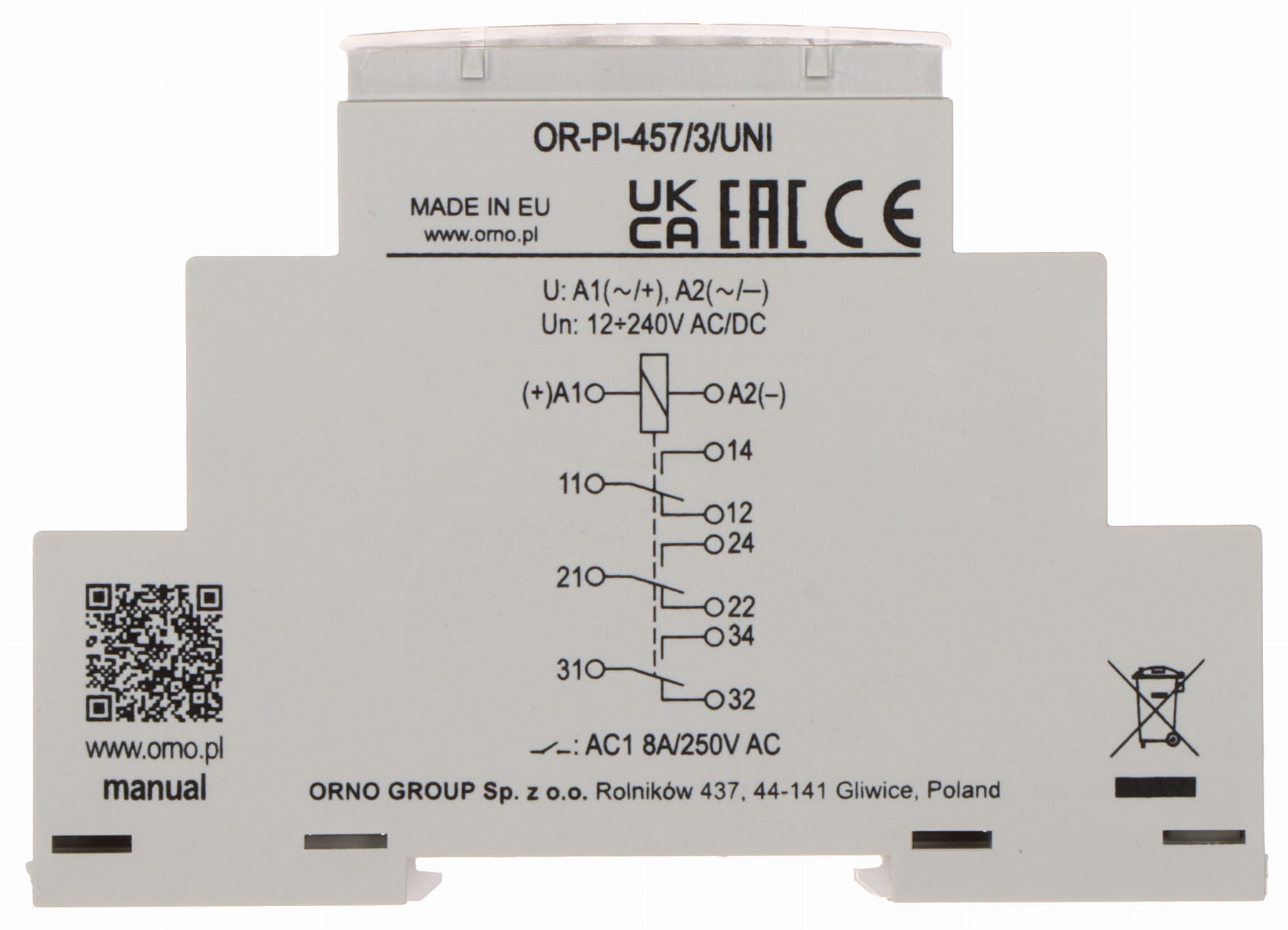 PRZEKAŹNIK OR-PI-457/3/UNI ORNO-1629295