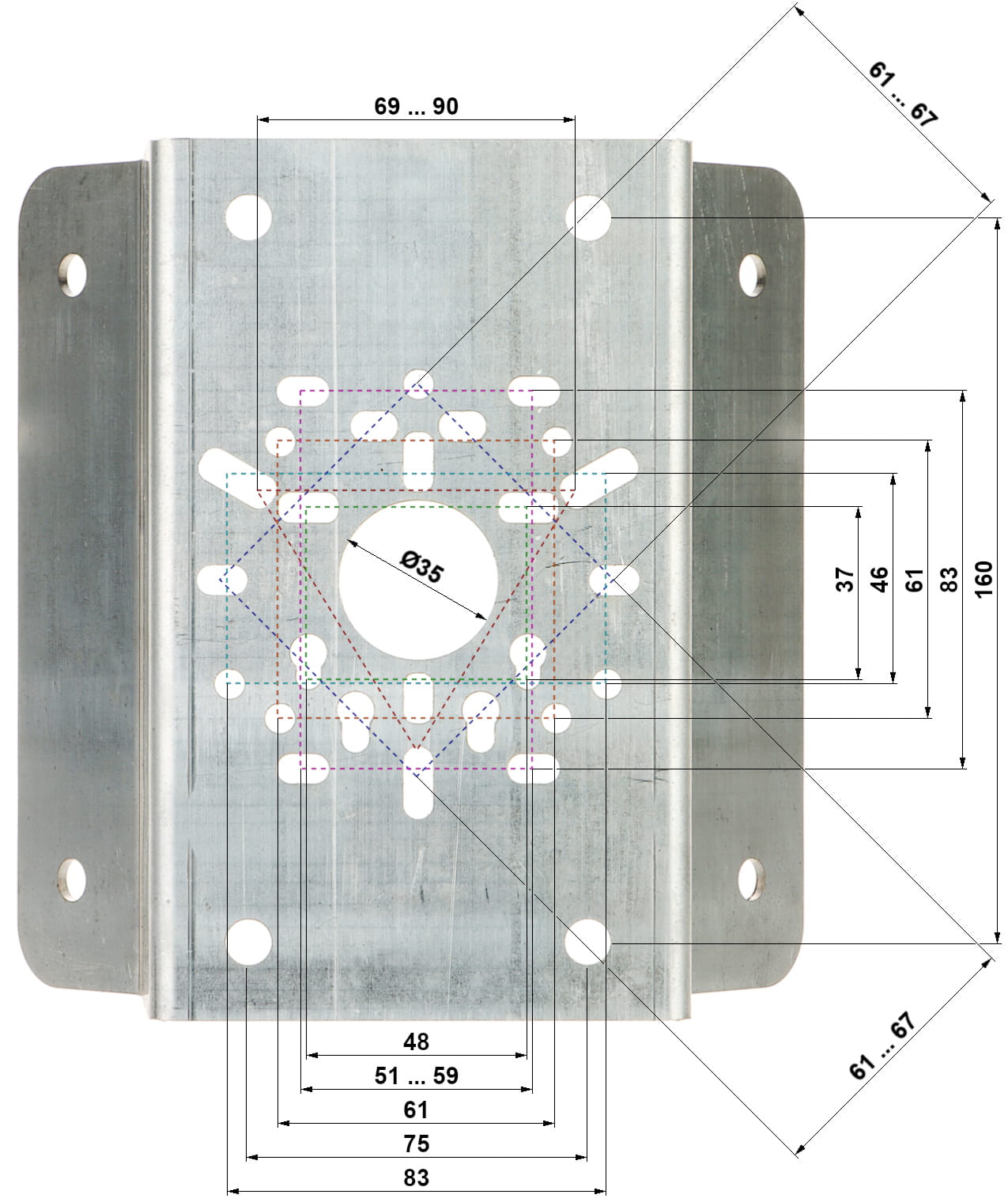 UCHWYT NAROŻNIKOWY KAMERY CHC-R-1683658