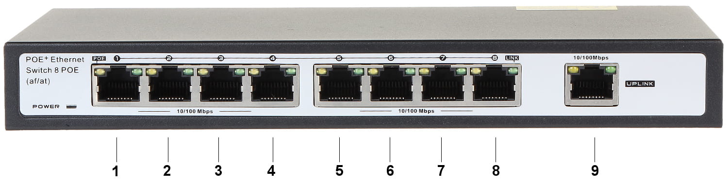 SWITCH POE GTS-A1-10-81 8-PORTOWY-1342673