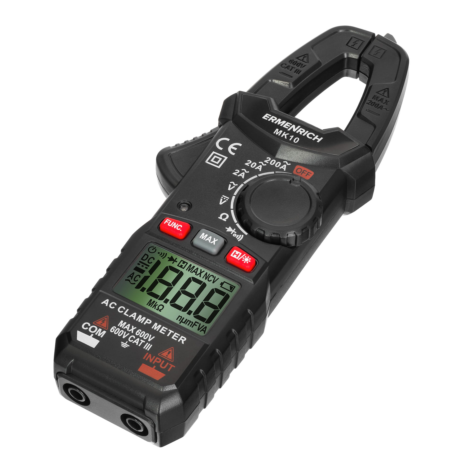 Cyfrowy miernik cęgowy Ermenrich Ping MK10-1698465