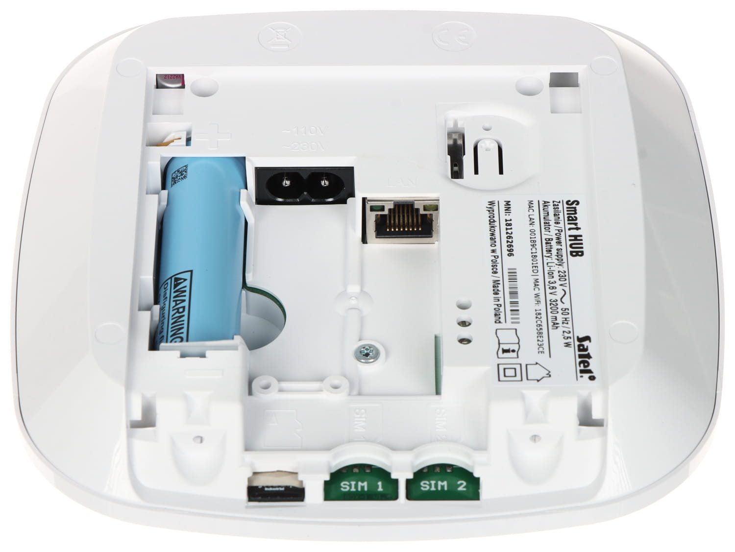 KONTROLER SYSTEMU BEZPRZEWODOWEGO SMART-HUB BE WAVE SATEL-1696592