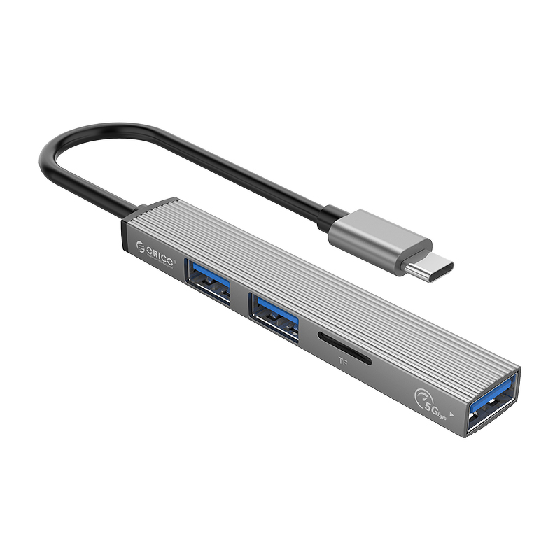 Orico Hub USB-C 3xport USB-A, czytnik microSD, alu-1635747