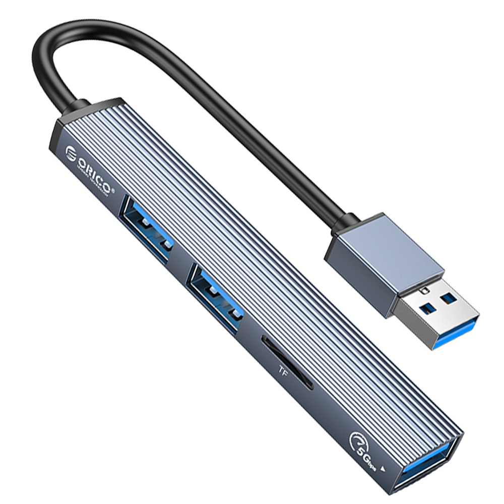 Orico Hub USB-A 5Gbps 3*USB-A, microSD, alu-1636064