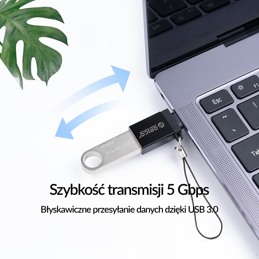 Orico Adapter USB-C na USB-A 3.1 alu zawieszka-1277921