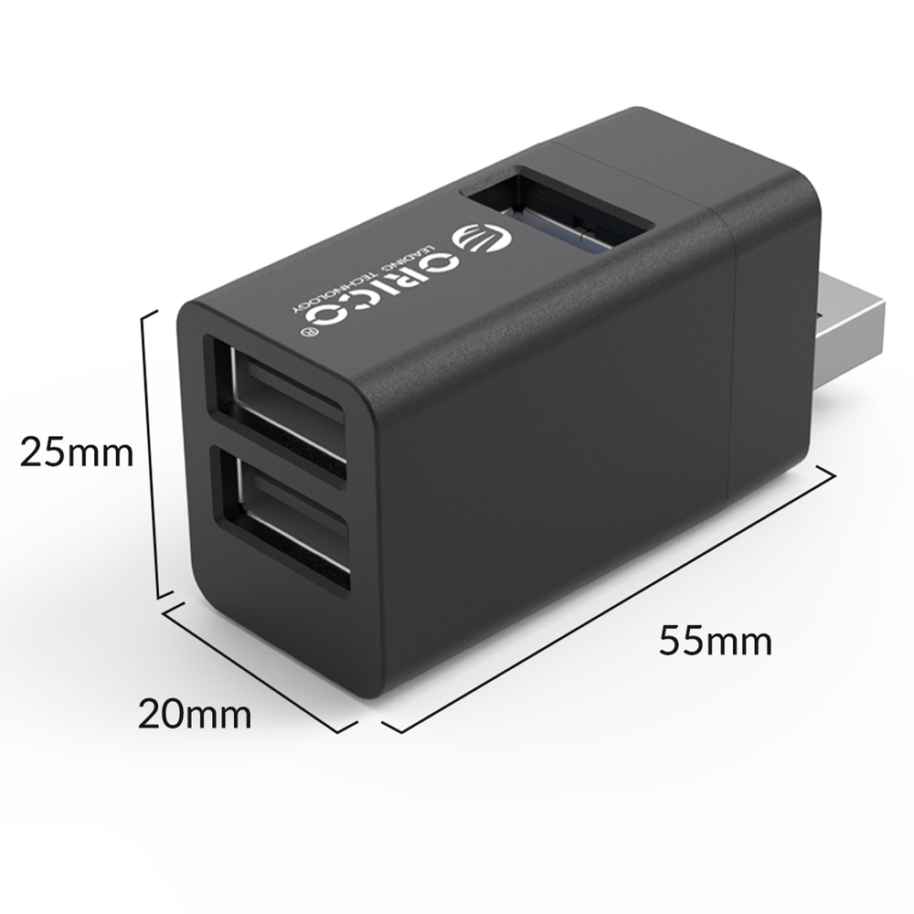 Orico Hub USB 5Gbps mini 3xUSB-A aluminium-1634408