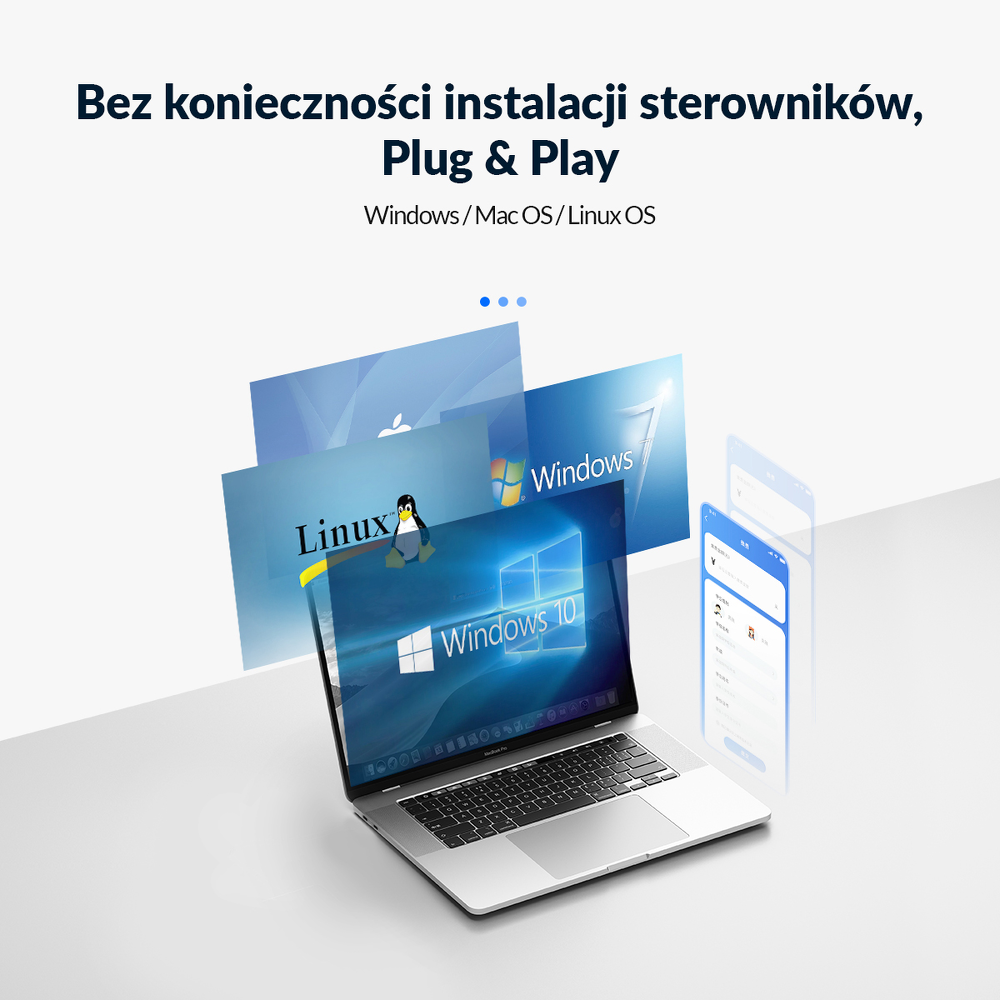 Orico Hub USB-A 4 porty USB-A 3.0 5Gbps czarny-1637622