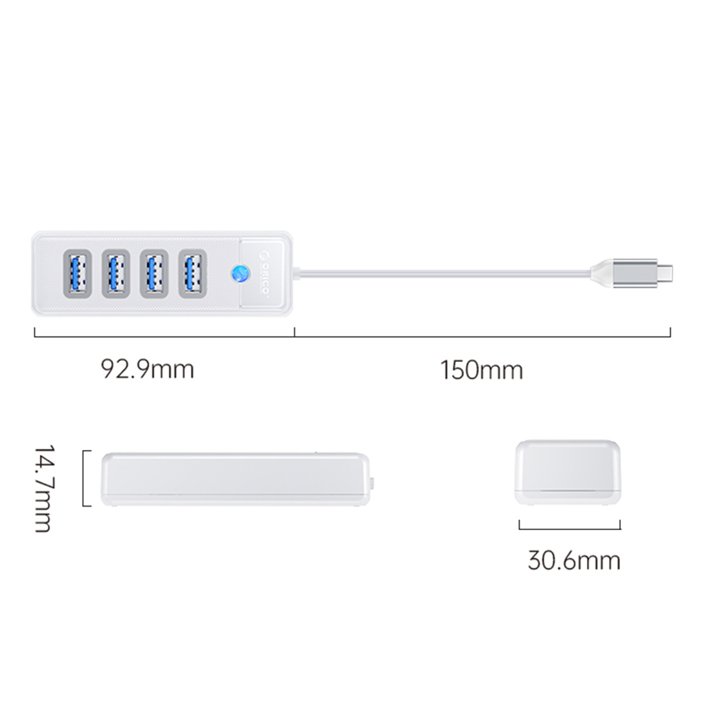 Orico Hub USB-C 4x USB-A 3.1 biały-1525225