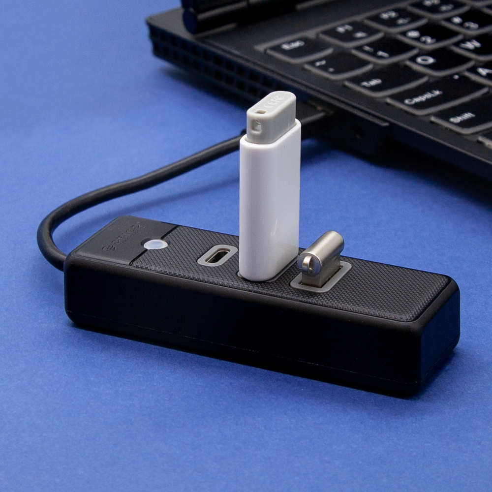Orico Hub USB-C 2x USB-A 3.1 + USB-C czarny-1636767
