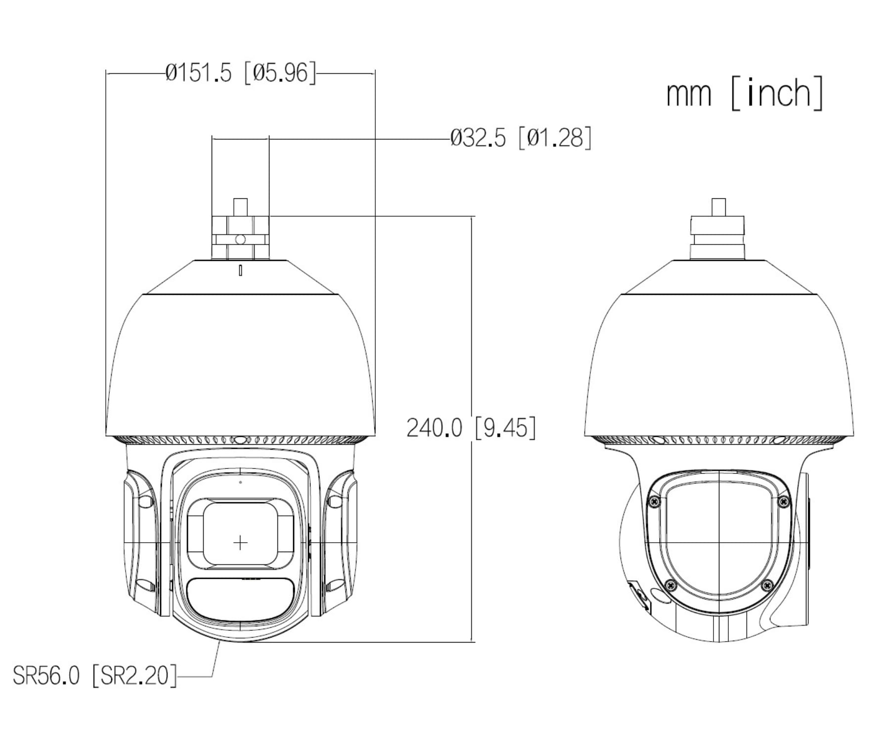 KAMERA IP OBROTOWA ZEWNĘTRZNA SD3D416NB-GNY WizSense - 4Mpx 5... 80mm DAHUA-1768857