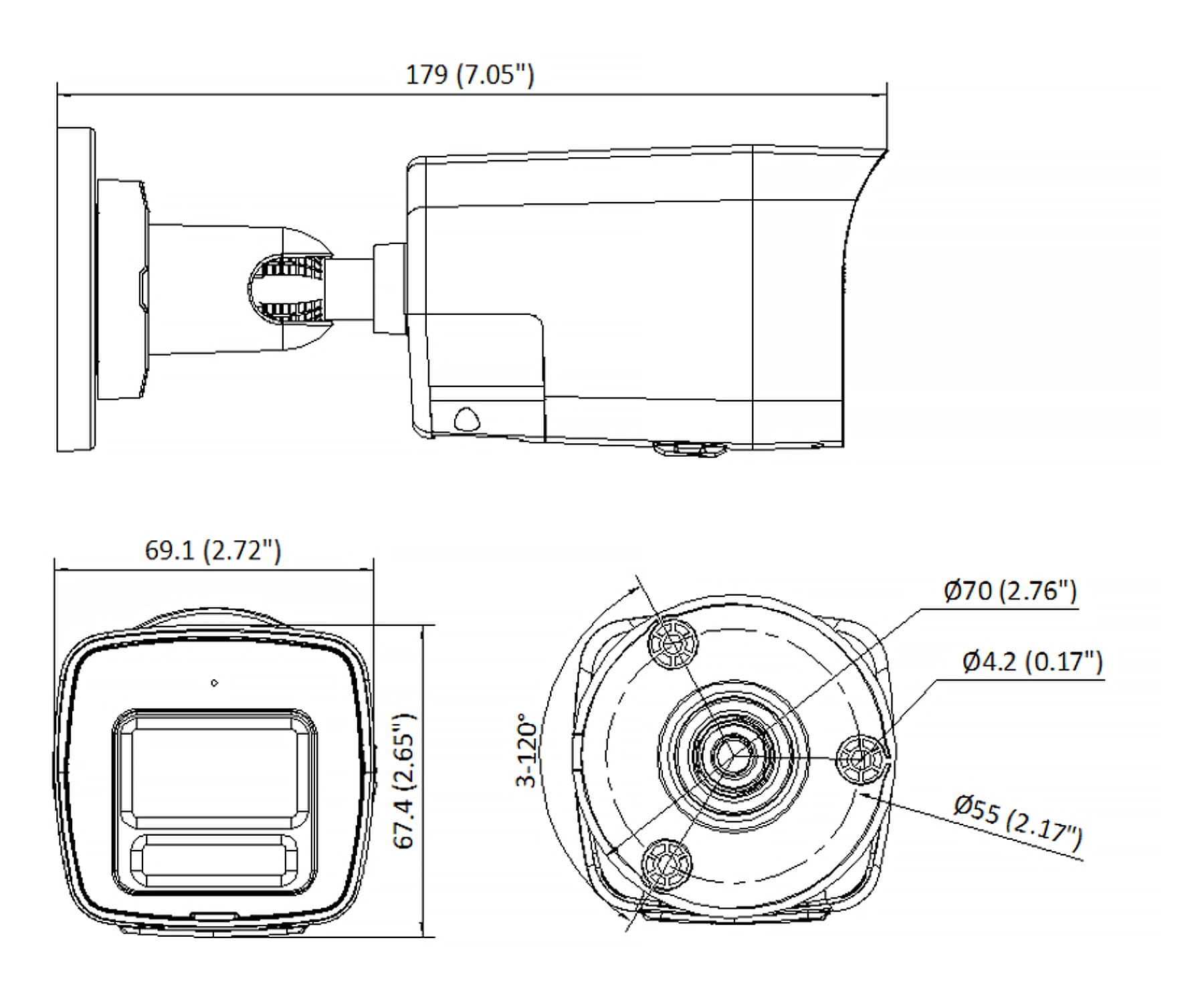 KAMERA IP DS-2CD1063G2-LIUF/SL(2.8MM)PL Smart Hybrid Light 6Mpx Hikvision-1768975