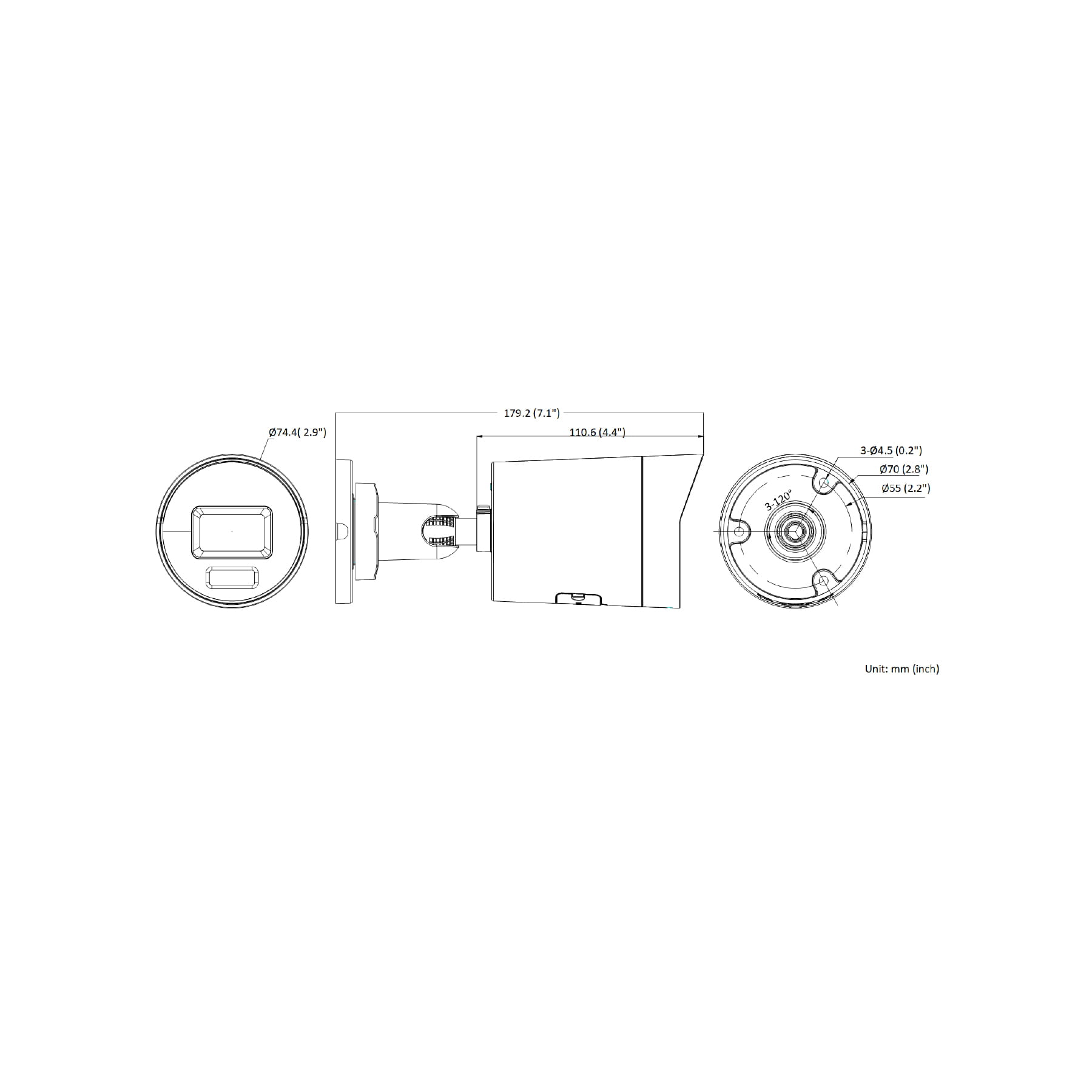 KAMERA IP DS-2CD2086G2H-IU(2.8MM)(EF)BLACK AcuSense - 8.3Mpx 4K UHD Hikvision-1764880